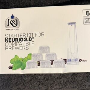 Charcoal Filters Starter Kit for Keurig 2.0 - White